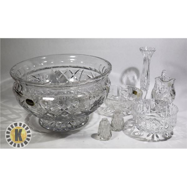 4 CRYSTAL GLASSWARE