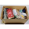 Image 1 : BOX OF RESTAURANT ITEMS- TOOTHPICKS, PLACEMATS ETC