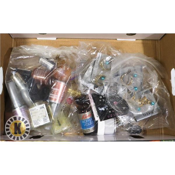 BOX NAIL POLISHES, FASHION EARRINGS, AND MORE