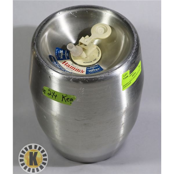 HAMM'S DRAFT BEER PRESSURIZED CONTAINER