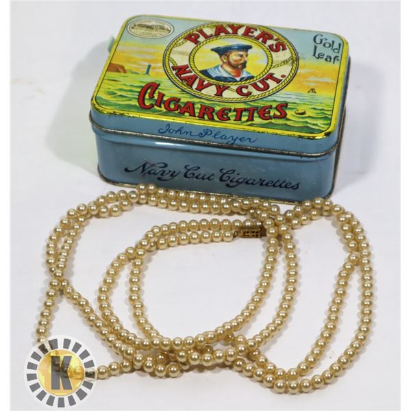 FASHION JEWELRY IN A COLLECTIBLE CIGARETTE BOX