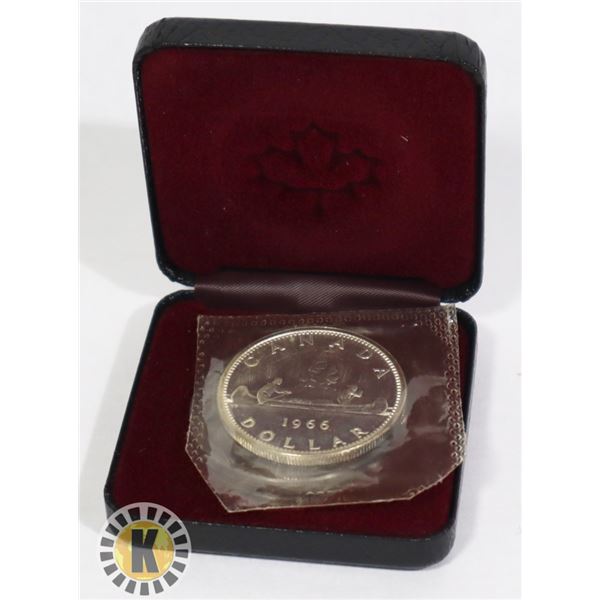 1966 CANADIAN SILVER DOLLAR STILL IN ORIG MINT BAG