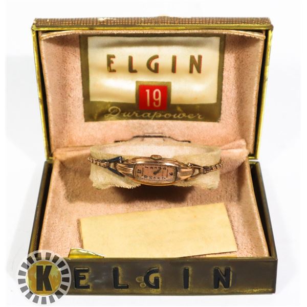 GRUEN GOLD FILLED WRISTWATCH IN ELGIN