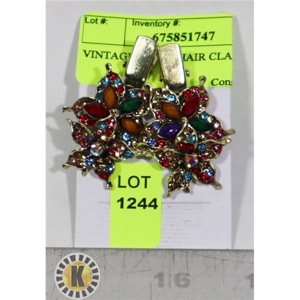 VINTAGE STYLE HAIR CLAMPS