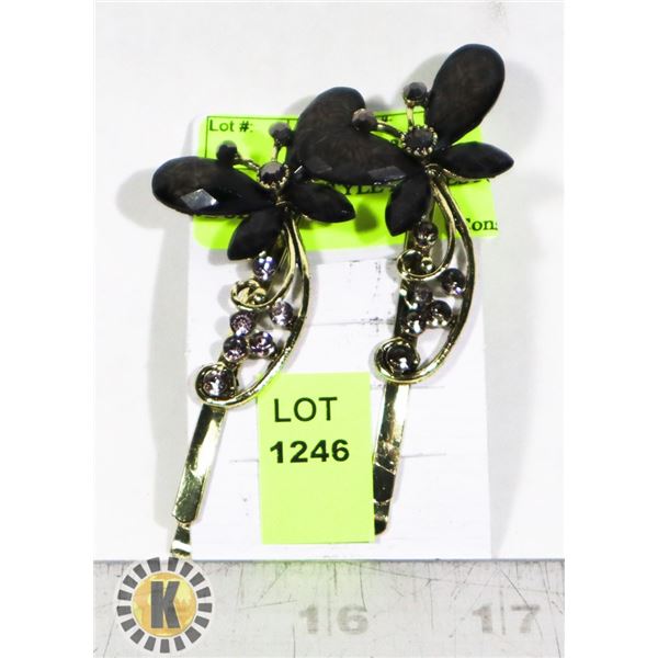 VINTAGE STYLE RHINESTONE HAIR BOBBIE PINS