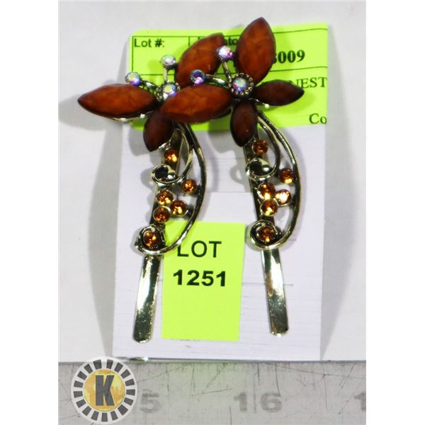 VINTAGE STYLE HAIR RHINESTONE BOBBIE PINS