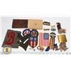 Image 1 : BOX OF ASSORTED JEWELRY AND MILITARY BADGES