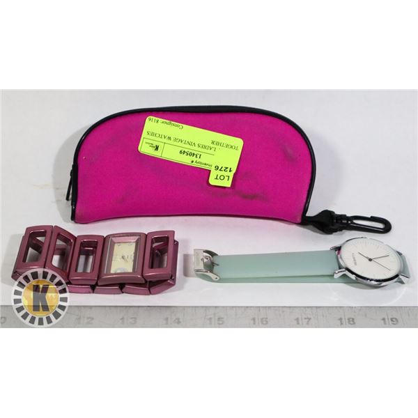 PAIR OF LADIES VINTAGE WATCHES TOGETHER