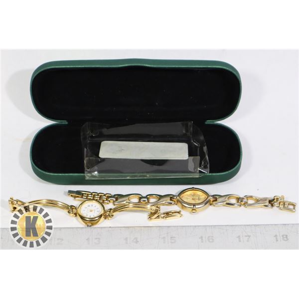 LADIES VINTAGE GOLD WATCHES TOGETHER