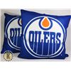 Image 1 : LOT OF TWO ONE OF A KIND OILERS PILLOWS