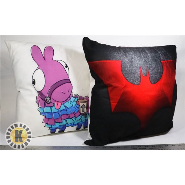 LOT OF TWO ASSORTED PILLOWS