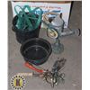 Image 1 : ESTATE BOX OF GARDENING AND OUTDOOR DECOR ITEMS