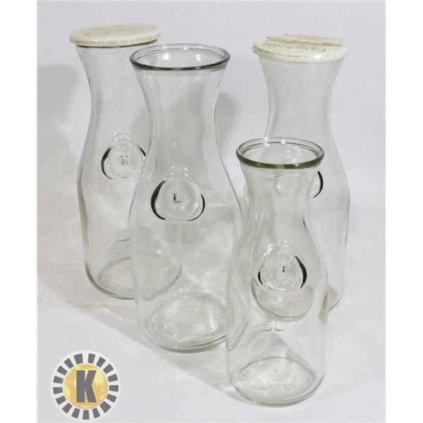 4 WINE MAKING BOTTLES