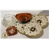 Image 1 : SPECIALTY DISH SET AND ASH TRAYS