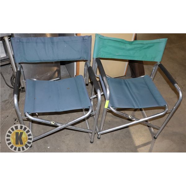 LOT OF TWO ESTATE COLEMAN LAWN CHAIRS