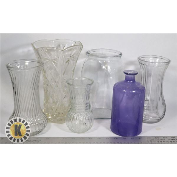 6 LARGE DECANTER/CARAFE