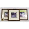 Image 1 : 3 SMALL FRAMED PICTURES