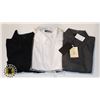 Image 2 : DRESS LADIES SHIRTS 3 IN A BAG ASSORTED MEDIUM