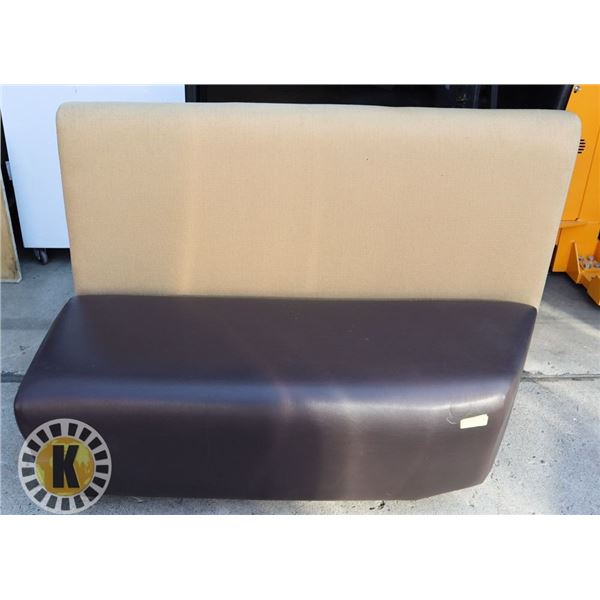 1 BROWN COUCH 54" BY 27" BY 37"