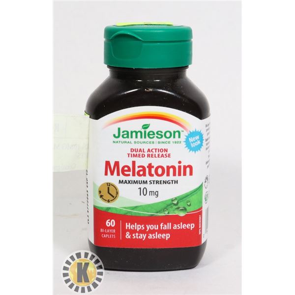 JAMIESON MELATONIN 10MG MAX STRENGTH - 60 CAPLETS