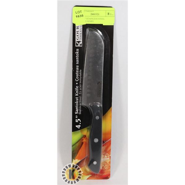 NEW 4.5" STAINLESS STEEL SANTOKU KNIFE