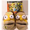 Image 1 : SIMPSON  SLIPPERS AND 2-IN-1 PUZZLE+ LAUNDRY BAG