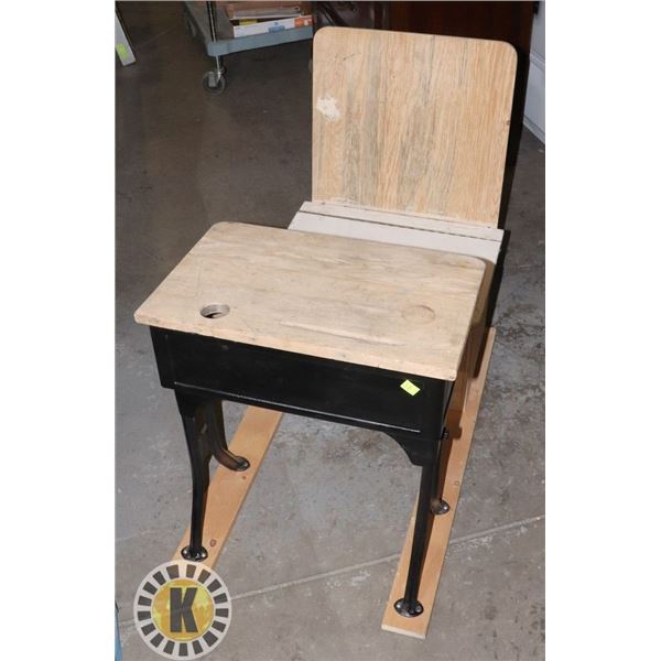 VINTAGE/ ANTIQUE PARTIALLY RESTORED SCHOOL DESK
