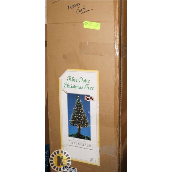 7' FIBRE OPTIC CHRISTMAS TREE (MISSING CORD)