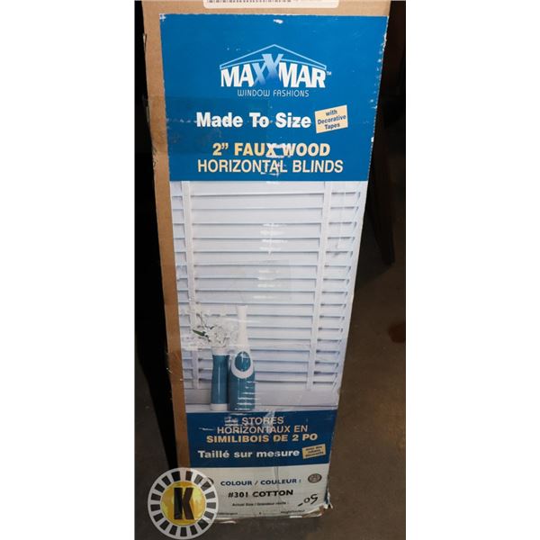 2" FAUX WOOD HORIZONTAL BLINDS