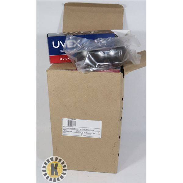 BOX WITH 10 PAIRS OF UVEX SAFETY EYEWEAR