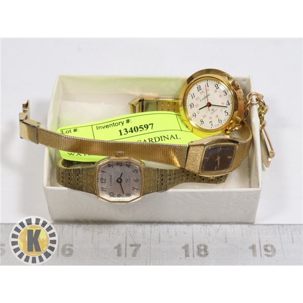 LADIES SEIKO & CARDINAL WATCHES TOGETHER