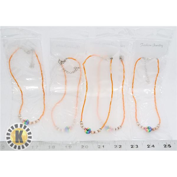 NEW 5 PACK OF RAINBOW MUSICIAN FASHION NECKLACES