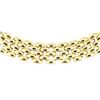 Image 2 : 17.75 Inch Five Row Panther Link Chain - 18KT Yellow Gold