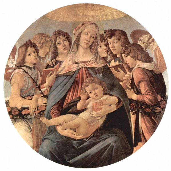 Sandro Botticelli - Maria with Christ Child and Six Angels