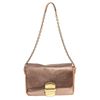 Image 1 : Marc Jacobs Taupe Color Block Leather Flap Shoulder Bag