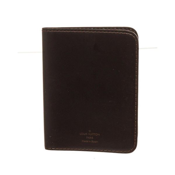 Louis Vuitton Black Leather Bifold ID Wallet