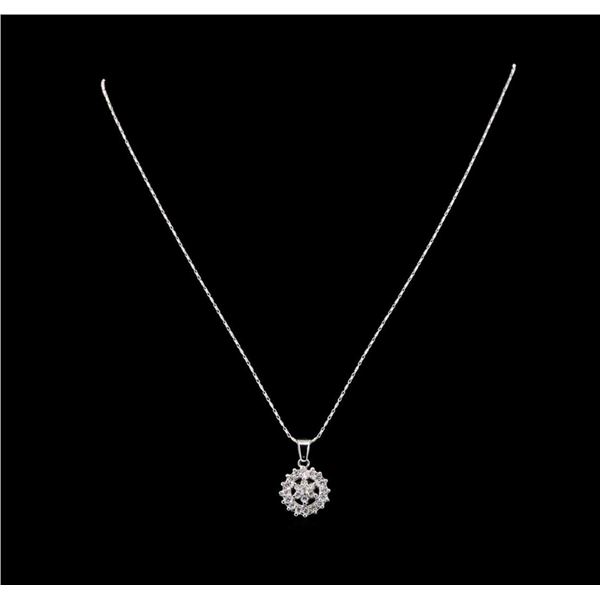 14KT White Gold 2.35 ctw Diamond Pendant With Chain