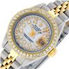 Image 2 : Rolex Ladies 2 Tone Mother Of Pearl String Diamond Datejust Wristwatch