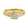 Image 1 : 1.67 ctw Diamond Ring - 18KT Yellow Gold