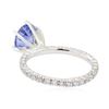 Image 3 : 2.24 ctw Sapphire and Diamond Ring - 14KT White Gold