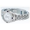Image 2 : Rolex Ladies Stainless Steel Mother Of Pearl Diamond & Sapphire Datejust Wristwa