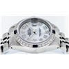 Image 3 : Rolex Ladies Stainless Steel Mother Of Pearl Diamond & Sapphire Datejust Wristwa