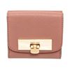 Image 1 : Michael Kors Mauve Leather Callie Trifold Wallet