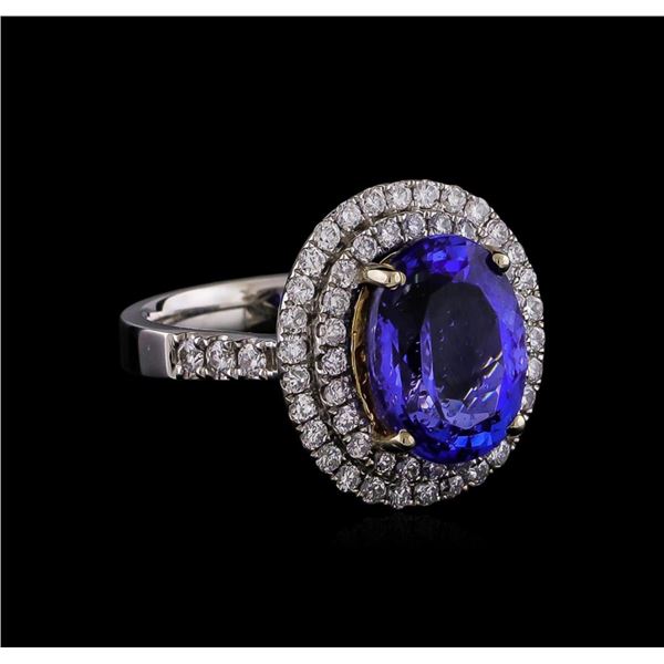 14KT Two-Tone 2.01 ctw Tanzanite and Diamond Ring