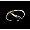 Image 3 : 14KT White Gold 0.58 ctw Diamond Ring