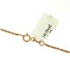Image 5 : 14K Rose Gold 0.10 ctw Diamond Awareness Ribbon Disc Pendant w/ 16" Rope Chain