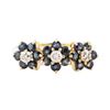 Image 2 : 1.05 ctw Sapphire and Diamond Ring - 14KT Yellow Gold