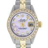Image 1 : Rolex Ladies 2 Tone Pink MOP Diamond 26MM Oyster Perpetual Datejust Wristwatch