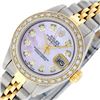 Image 3 : Rolex Ladies 2 Tone Pink MOP Diamond 26MM Oyster Perpetual Datejust Wristwatch