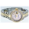 Image 4 : Rolex Ladies 2 Tone Pink MOP Diamond 26MM Oyster Perpetual Datejust Wristwatch